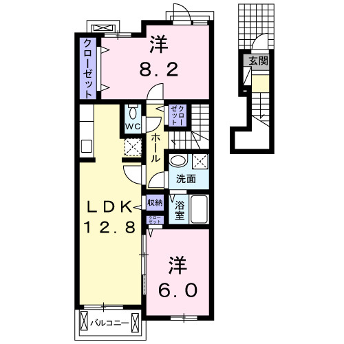 【間取り】 | コンフォート　Ｍ