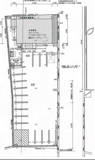 大津市下阪本３丁目の店舗の区画図