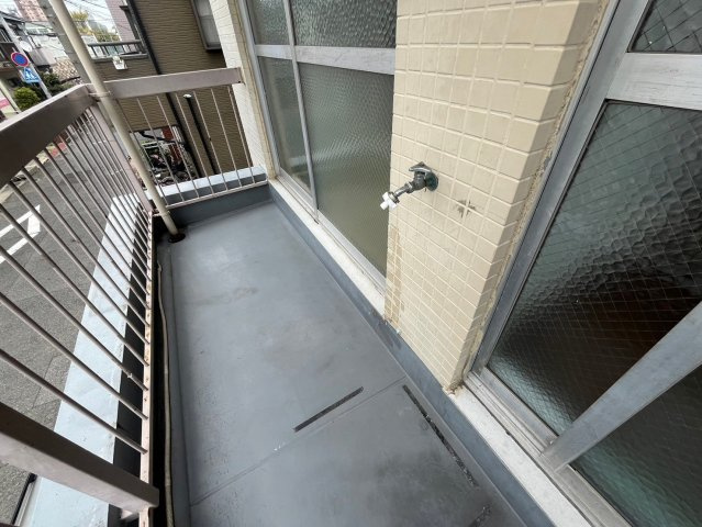 辻川マンションのバルコニー