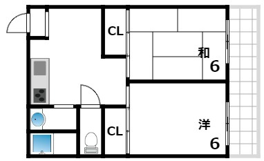 辻川マンションの間取り