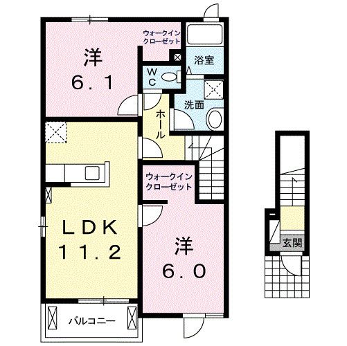 フローリッシュⅠの２Ｆ間取りです