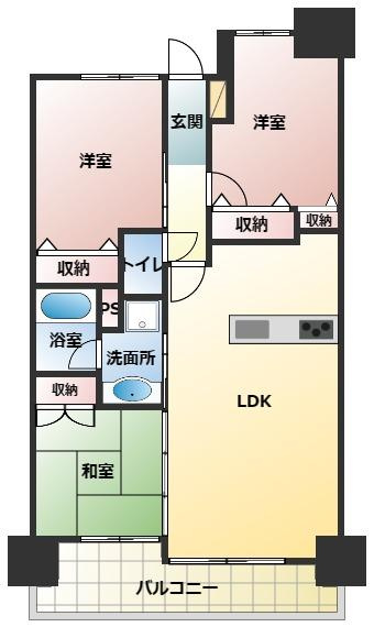 サンパーク年見町ネクシアの間取り