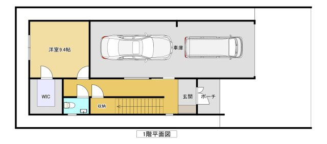 読谷村座喜味　売地の参考プラン