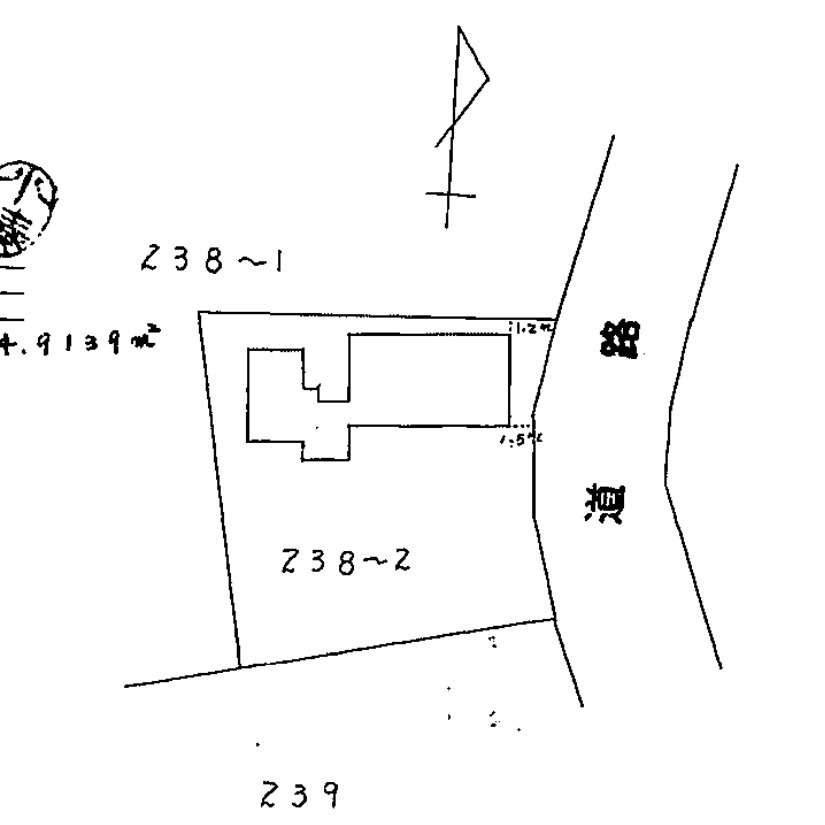 宇部市大字上宇部の区画図