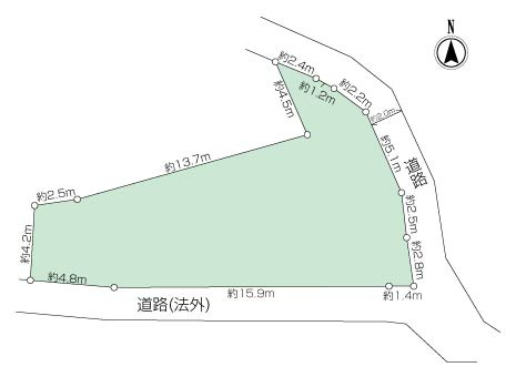 池上7丁目　土地の画像