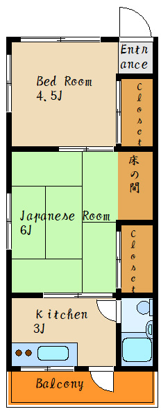 ハイツ明南荘の間取り