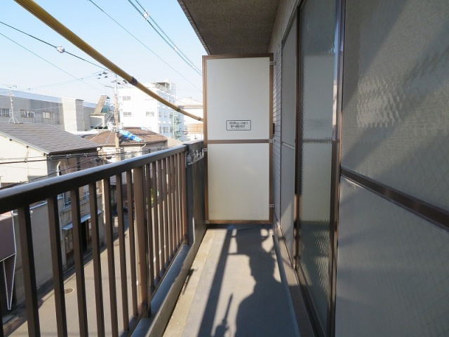 パシフィック高井田本通のバルコニー