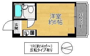 レアレア徳庵17番館の間取り