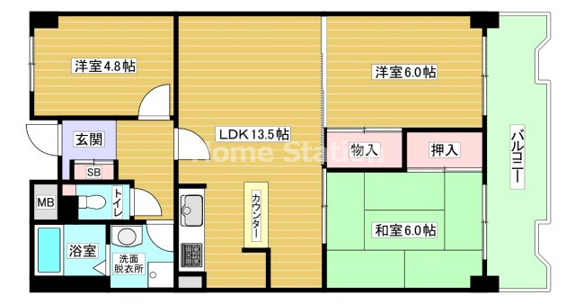 【間取り】 | デュオ玉川