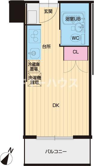 ＣＬＵＢ　ＯＲＩＥＮＴ　ＢＬＤ　Ｎｏ１４１　ＹＡＣＨＩＹＯＤＡＩの間取り