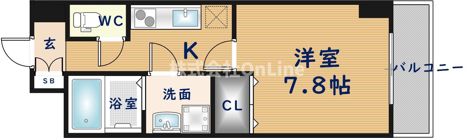 ルミエール八尾駅前の間取り