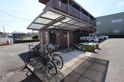 【その他共用部分】 | ハピネス初芝 | 敷地内駐輪場