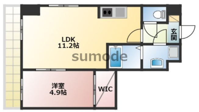 【間取り】 | ビエラコート岸部中