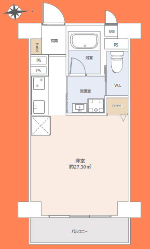 シャンボール文京の間取り