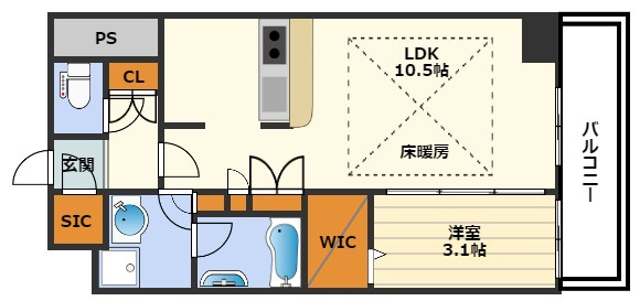 アーバネックス同心の間取り