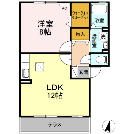 カレーラの間取り