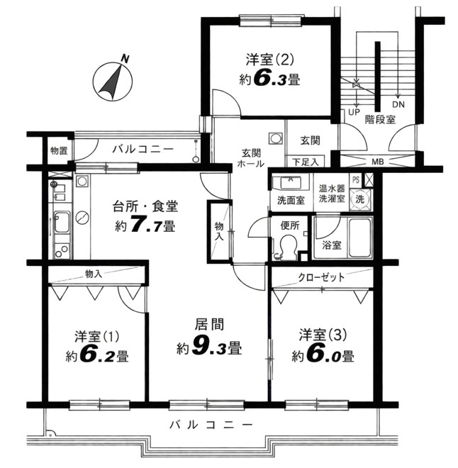 椿峰ニュータウン１０７街区４号棟 