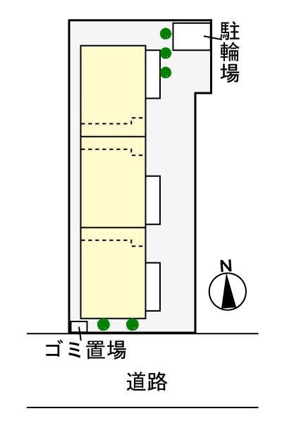 アジュール国立の区画図
