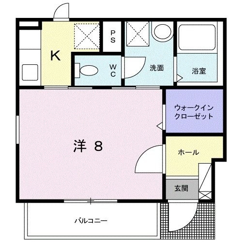 アジュール国立の間取り