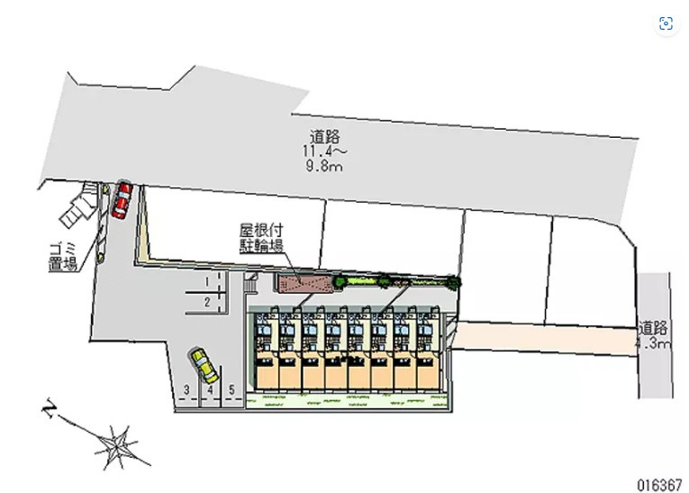 レオパレス東の区画図