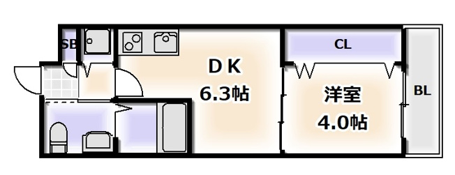 【間取り】 | エステムコート難波Ⅲラグース