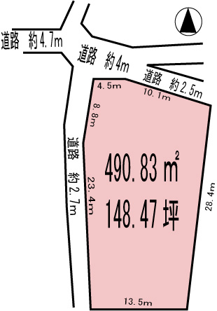 各務原市鵜沼大伊木町6丁目の土地図