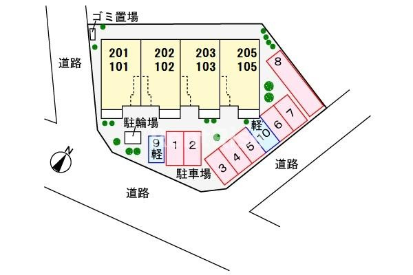アヴァンセ大日の駐車場|駐車場