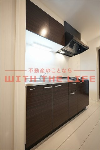 ラルヴェールⅢ【10.000円キャッシュバック対象物件】のキッチン|コンパクトなキッチンで掃除もラクラク
