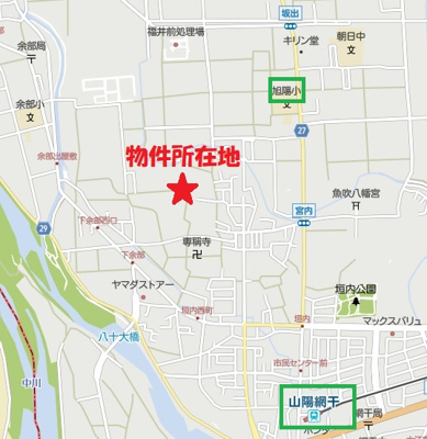 【地図】 | 津市場貸戸建