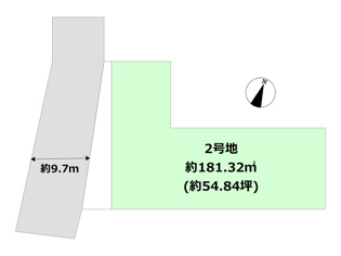宝塚市野上6丁目新築一戸建ての区画図