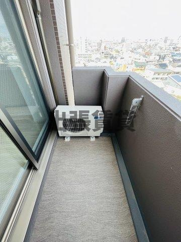 壁掛け58型TV設備！ブルームライフ八田駅前のバルコニー