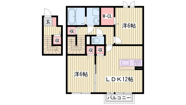 セントラルグレイス　C棟の間取り