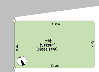 里庄町浜中貸地の区画図