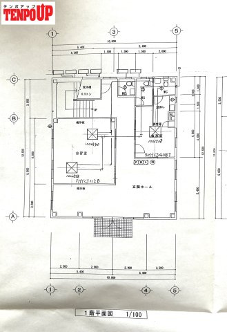 天白区池場１丁目貸店舗の区画図