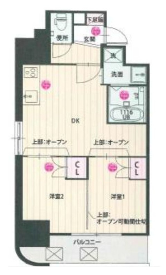 【間取り】 | CLUB ORIENT BLD №102