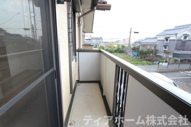 グラフォートⅡのバルコニー|広々としたバルコニーです