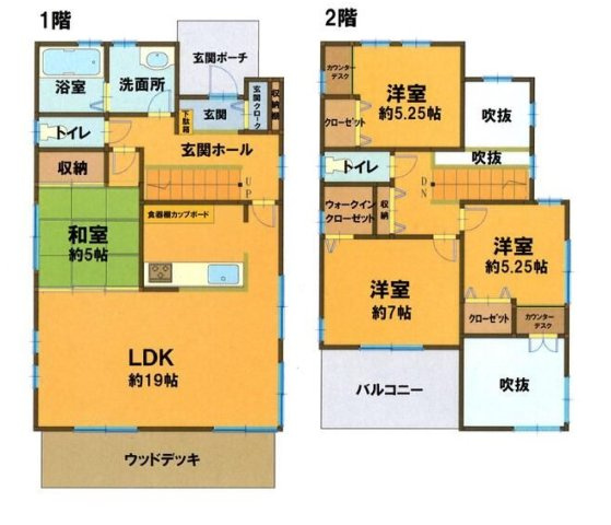 小山市駅南町5丁目　中古戸建の間取り