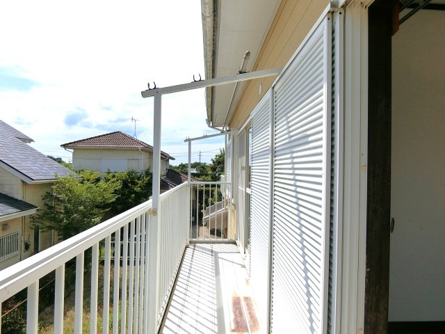 九十九里町真亀貸家のバルコニー
