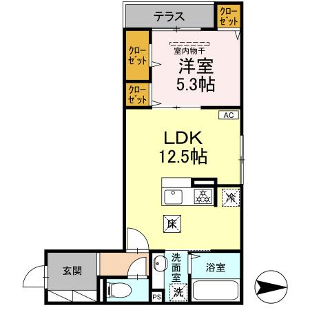 【間取り】 | プルミエール新田
