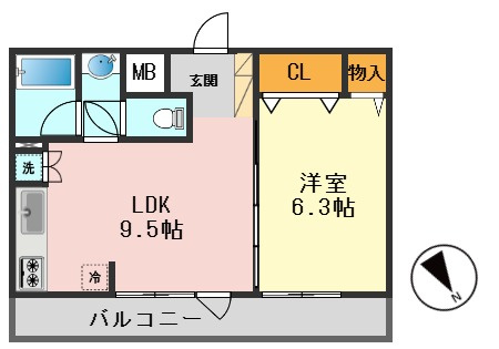 オクドテラスの間取り