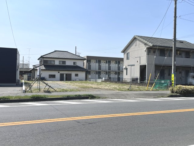 【外観】 | 鹿沼市西茂呂一丁目 【店舗・事務所用地】 建築条件付き | 接道間口約14.9ｍ　※乗入れ口約6m