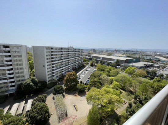 昭島つつじが丘ハイツ23号棟の展望