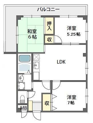 【間取り】 | パラシオン旭ヶ丘