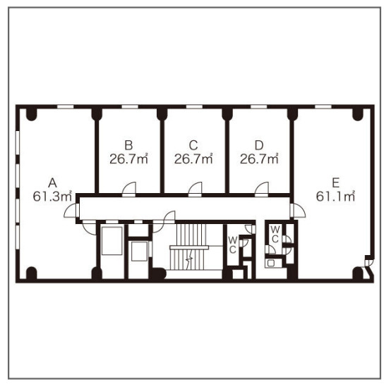 大阪市西区南堀江１丁目の店舗事務所