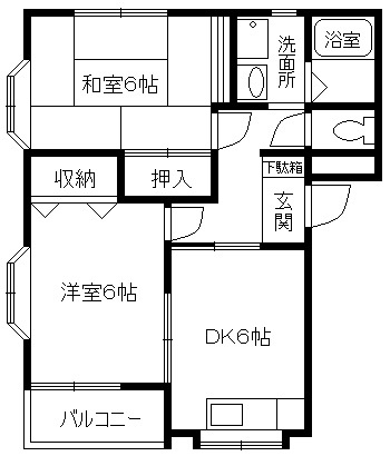 レイクパルⅡの間取り