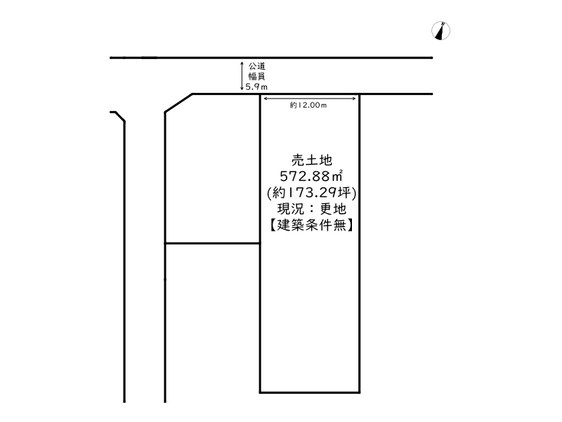 姫路市網干区興浜/売土地　全2区画の土地図