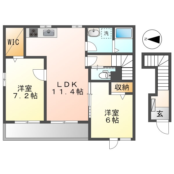 岡山市南区彦崎のアパート