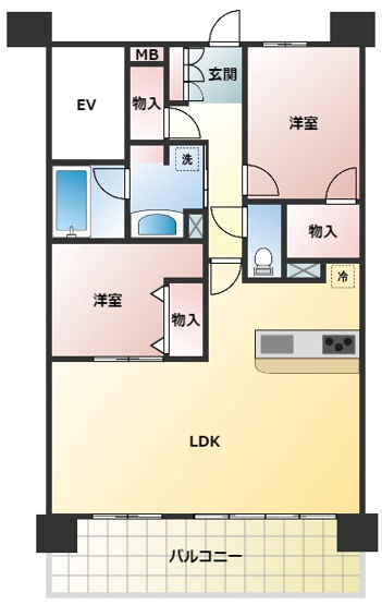 【間取り】 | サンパーク玉名中央レジデンス | ☆間取り図☆　※簡略図のため現況優先です※