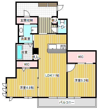 Lien KAISEI（リアン カイセイ）の間取り