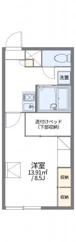 レオパレスアルト中島の間取り